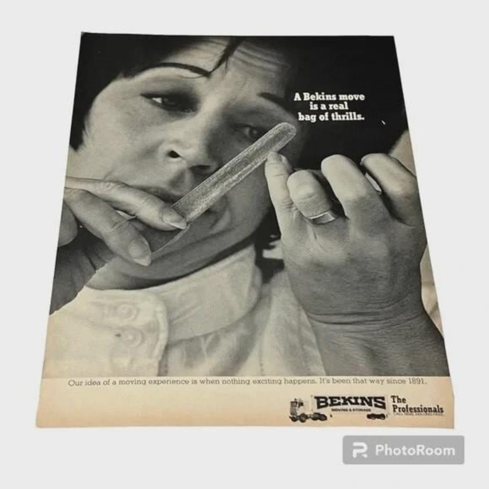 1969 Bekins Moving and Storage Original Vintage Print Ad